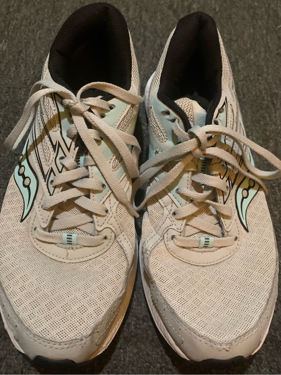 Saucony Shoes - Women Saucony Cohesion 13 Running Shoes Gray/Teal Sz. 10